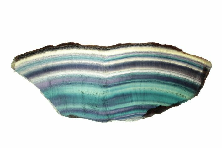 Colorful, Polished Rainbow Fluorite Slab #264659